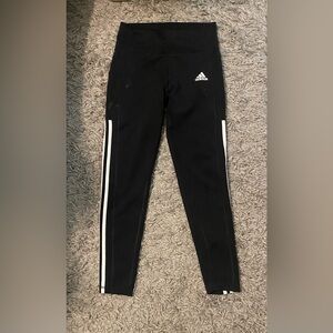 Adidas Women’s Black and White Stripe Leggings